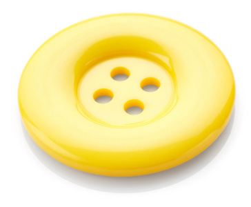 黄色缝纫按钮