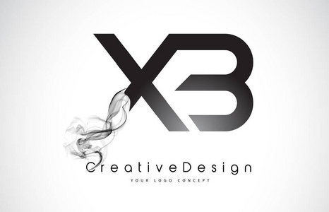 黑色预算带有黑色烟雾的预算外字母徽标设计照片