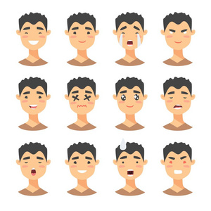 卡通人脸图片 卡通人脸素材 卡通人脸插画 摄图新视界