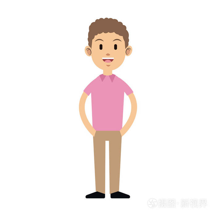 男人卡通图标