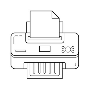 打印机线图标