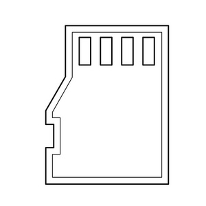 内存卡线图标