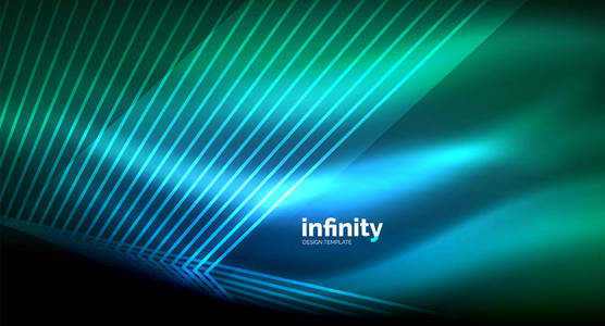 深色背景上的闪亮直线, 数码现代模板插画-正版商用图片0o6px6-摄图新视界