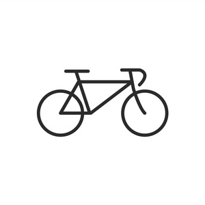 广场上的齿轮图标孤立在白色背景上的自行车图标照片