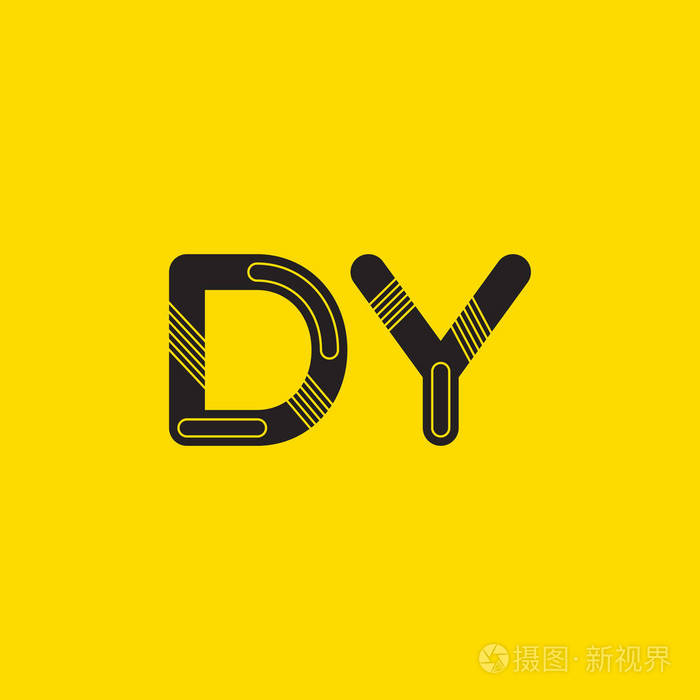 dy 连接字母徽标