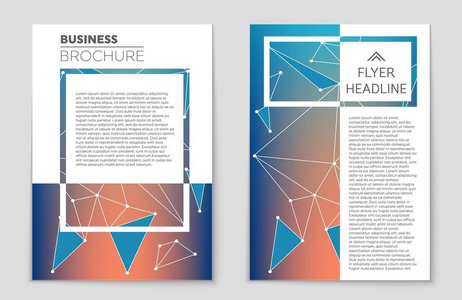 抽象矢量布局背景集。艺术模板设计 列表 头版 样机宣传册主题样式 横幅 想法 封面 小册子 打印 传单，书，空