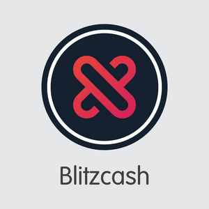 Blitzcash 密码币币。闪电的矢量标志