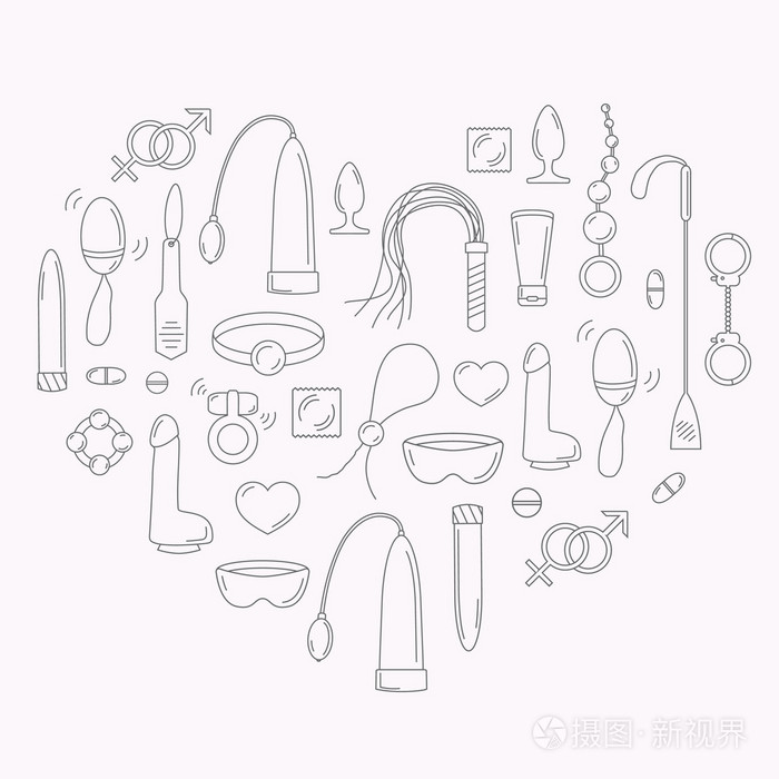 性玩具无缝模式插画-正版商用图片0no30c-摄图新视界
