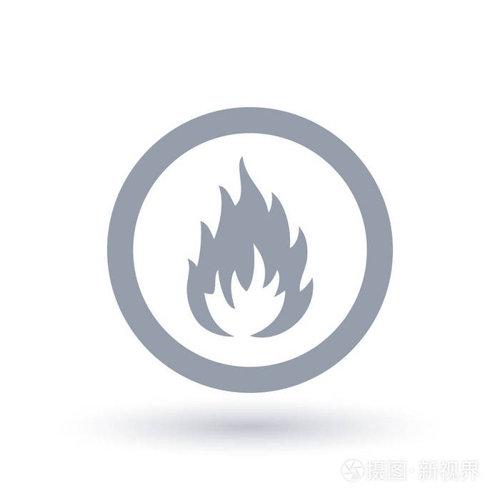 下载小样发票合同问题/举报火图标矢量矢量火灾标志插图隔离火灾图标.