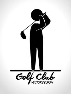 高尔夫俱乐部体育游戏图形