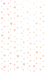 光橙色图案与颜色的三角形，在白色背景上