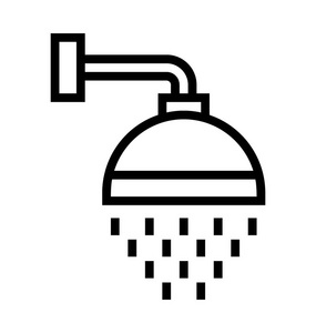 淋浴矢量图标照片
