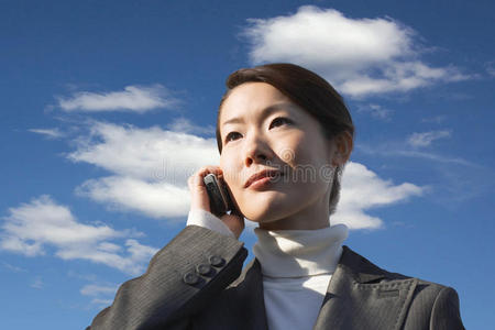 电话 年代 细胞 办公室 日本人 公司 职业 成人 在下面