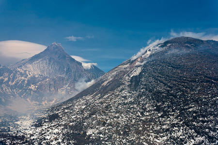 火山石景观。