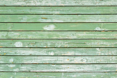 老绿漆木墙