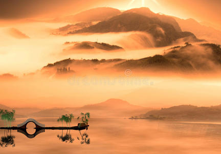 中国山水画风格图片