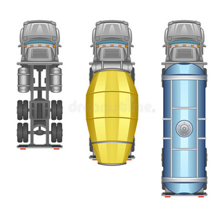 卡车顶视图图片