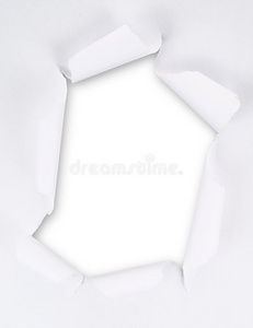 有空睡一觉撕破的有空缺口的纸照片