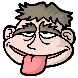 卡通吐舌头图片