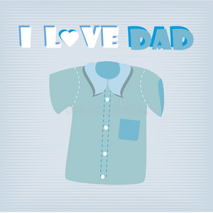 我爱爸爸衬衫