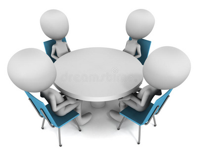 圆的会议圆桌会议照片