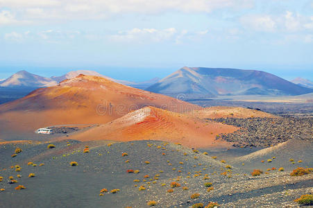 兰扎罗特火山公园timanfaya景观