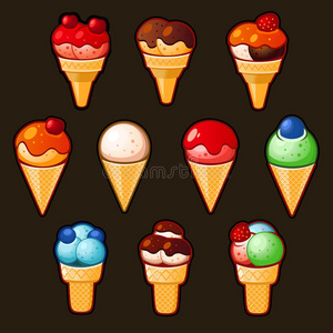 冰淇淋图标集