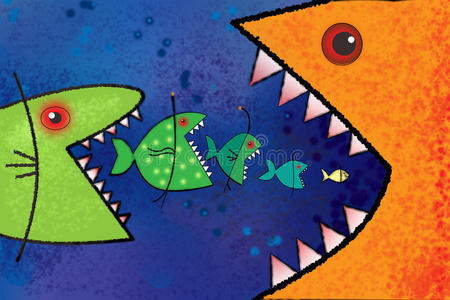 大鱼吃小鱼.照片