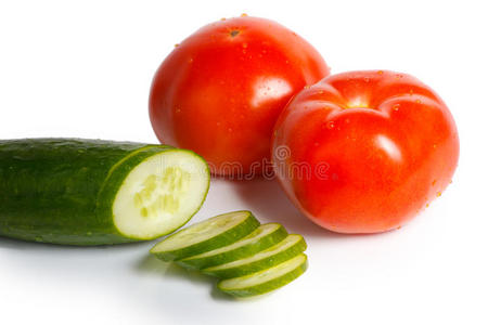 西红柿黄瓜片
