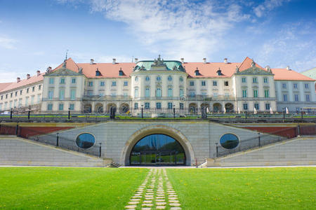 波兰华沙。古镇著名的皇家城堡。联合国教科文组织世界