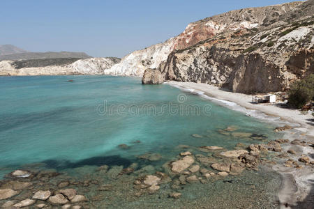 希腊米洛斯岛海滩