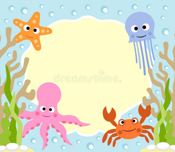 卡通海洋背景图片 卡通海洋背景素材 卡通海洋背景插画 摄图新视界
