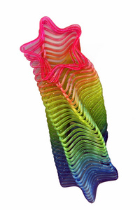 彩虹色星形状塑料物体的照片