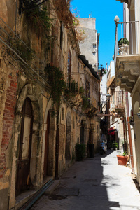 Ortigia 街风景, 雪城, 西西里岛, 意大利