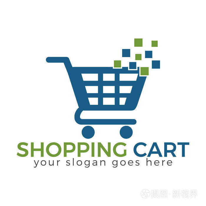 购物车矢量标志设计
