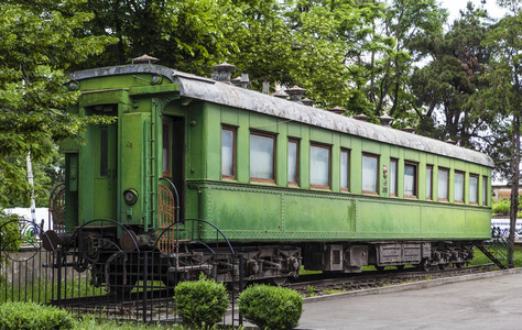 格鲁吉亚哥里的约瑟夫. 斯大林的私人火车旅行车