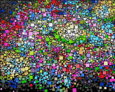 几何矩形形状元素块彩色镶嵌的抽象矢量背景