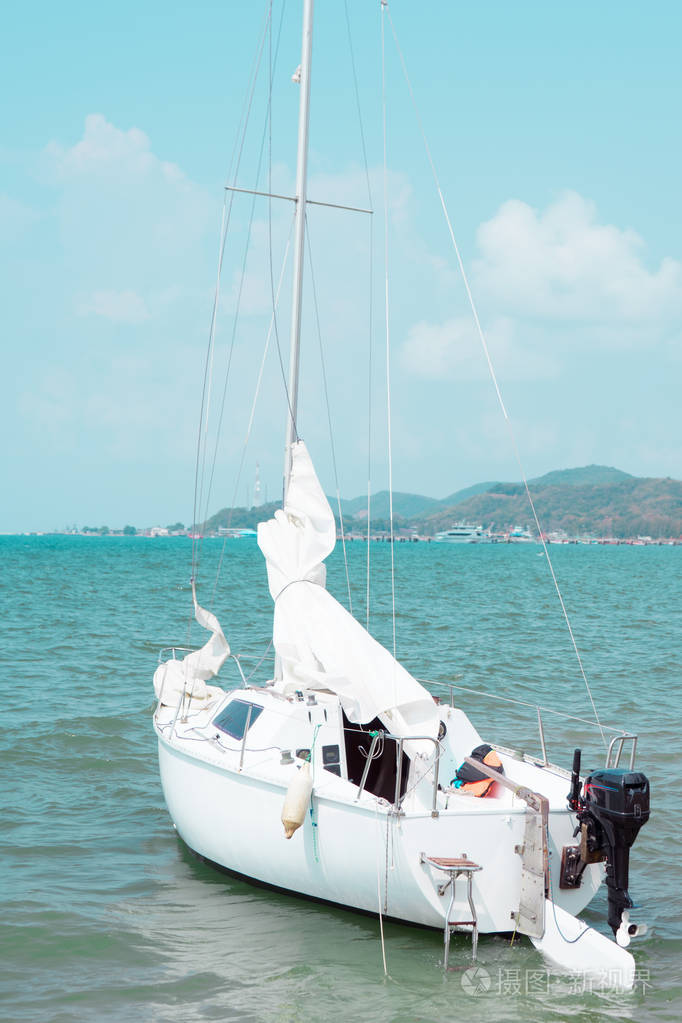 在泰国的海上航行船.暑假旅游