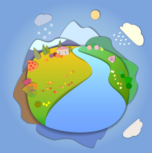 学习场景卡通图片