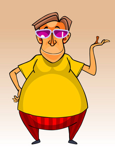 大肚子的男人图片