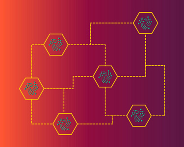 Cryptocurrency blockchain 网络背景样式