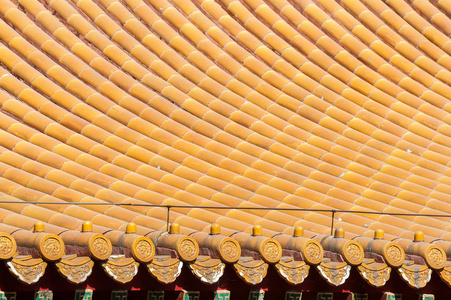 屋顶瓦片关闭图片