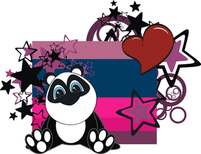 可爱的小宝贝熊猫泰迪熊毛绒卡通可爱 backgorund照片