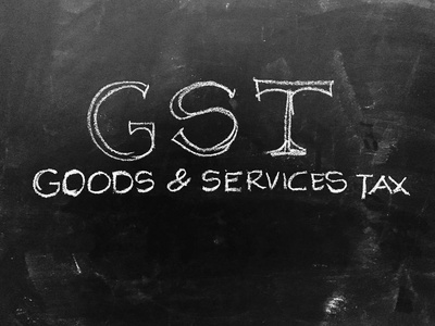 货物和服务税Gst手写黑板股票 I
