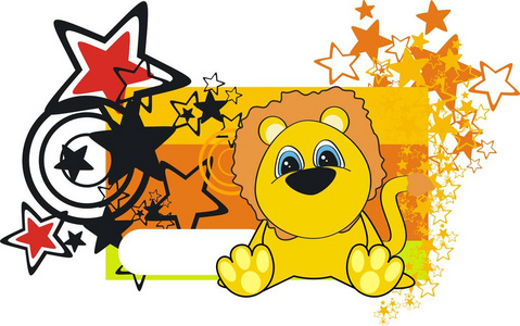 可爱的小宝贝狮子毛绒卡通可爱 backgorund照片