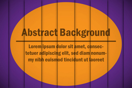 橙色圆圈设计模板背景紫色背景在剪纸条纹概念中的抽象背景图形思想