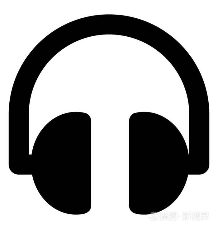 耳机标志符号矢量图标插画-正版商用图片0nu708-摄图新视界