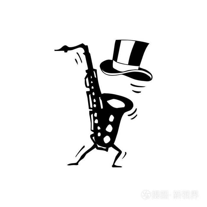 在白色背景上的音乐符号