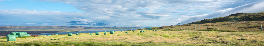 瓦斯半岛半岛，冰岛的全景视图