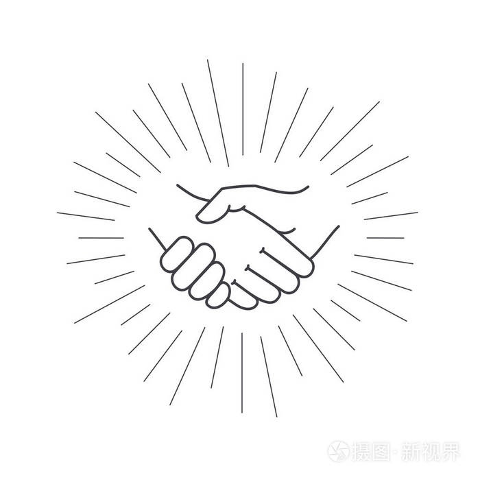 合同协议的矢量图标插画-正版商用图片0nuo2u-摄图新视界